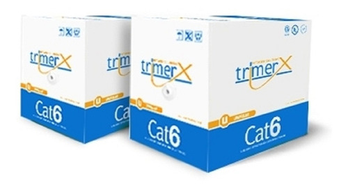 Cable Utp Cat 6 Cm 23 Awg Gris Trimerx X 305 Mt- Boleta