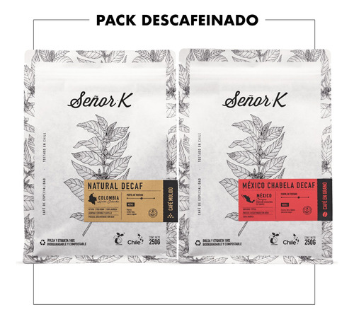 Pack De Café Descafeinado | 2x250g Café Señor K