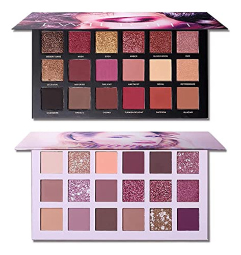 Paleta De Sombras  Juego De 2 Paletas De Sombras De Ojos Uca