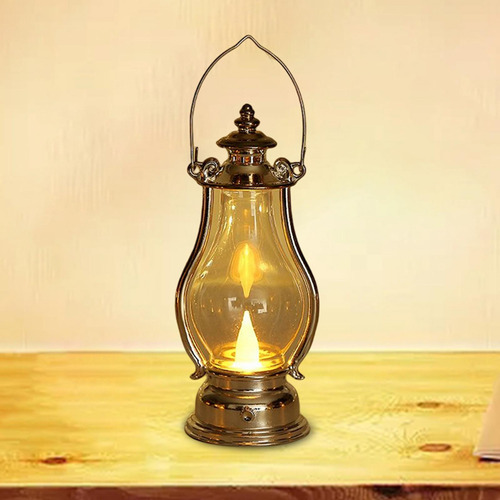 Lámpara De Aceite Led De Linterna Sin Llama Colgante