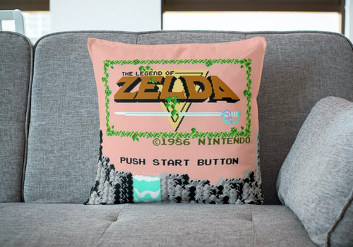 Cojin Decorativo Zelda Link Retro Juego Nintendo Clasico