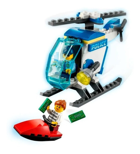 Imagen 1 de 5 de Lego® City - Helicóptero De Policía (60275)
