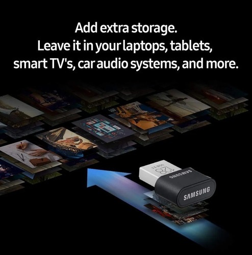 Pendrive Fit Plus 64gb Samsung Usb 3.0 3.1 Ultra Speed C/ Nf