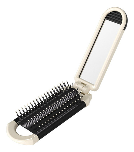 Cepillo De Pelo Plegable Con Espejo, Minipeine Ligero Para