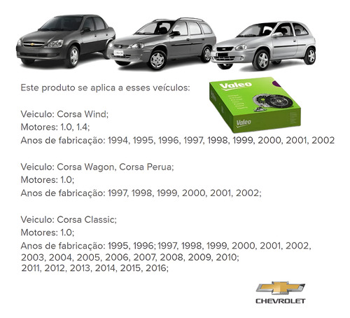 Kit De Embreagem Gm Agile/celta Ltz 1.4 8v Mpfi 2011 Valeo
