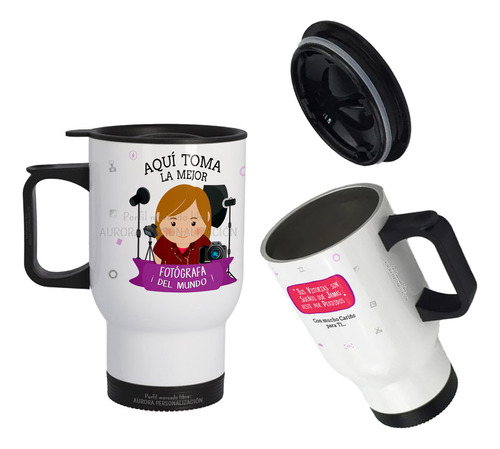 Mug Vaso Termico Viajero Para Carro Mejor Fotografa