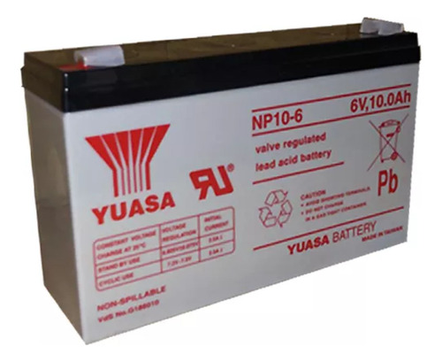 Bateria Yuasa Np 10-6 Carritos Alarmas Plan Fas Motos!