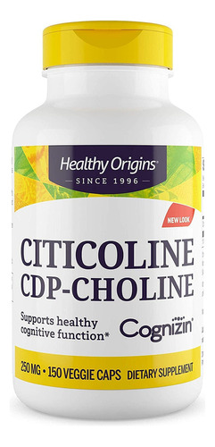 Cognizin Citicolina Citicolina 250 mg 150 cápsulas Healthy Origins