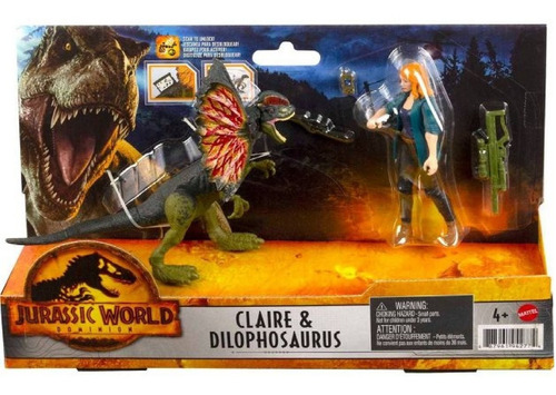 Dinosaurio Dilophosaurus Y Claire Jurassic World Dominion