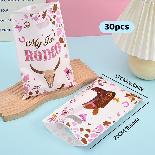 Bolsa De Dulces Chica Cowboy Para Fiesta De Cumpleaños 30pcs