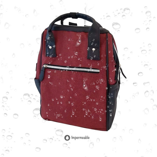 Imagen 3 de 9 de Mochila Himawari 1008 Eco Cuero