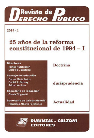 Libro Revista De Derecho Público. 2019-1 Original
