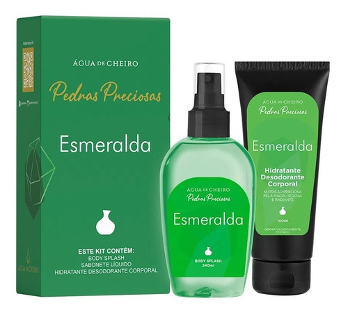 Kit Pedras Preciosas Esmeralda (body Splash+ Body Lotion)