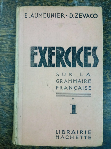 Imagen 1 de 6 de Exercices Sur La Grammaire Francaise 1 * Hachette *