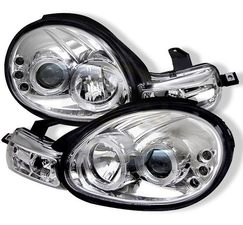 Farol Led Angel Eyes Chrysler Neon 2000 A 2002 Cromado