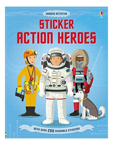 Action Heroes - Usborne Sticker Dressing  **new Edition** Ke