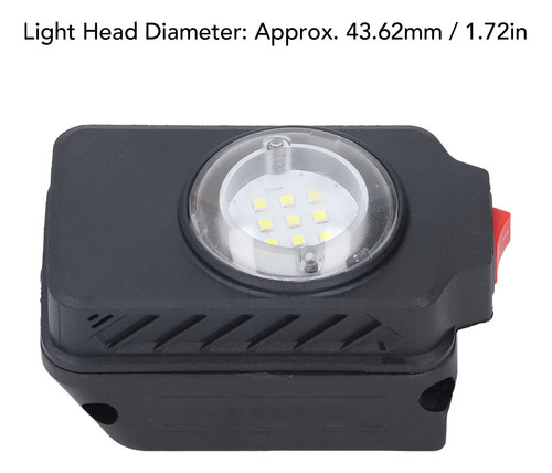 Led De Trabajo Portátil, 20 V, 200 Lm, Multifuncional, De Al