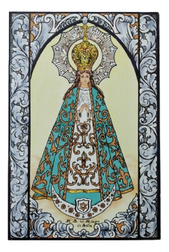 Mayólica Ntra. Sra. Del Milagro De Salta - 20 X 30 Cm