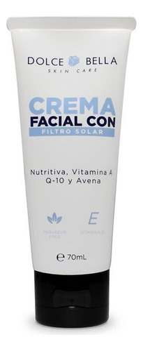 Crema Facial Con Filtro Solar Dolce Bella