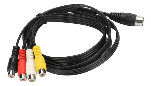 Cable Din Macho De 5 Pines A 4 Rca Hembra, Profesional, Din