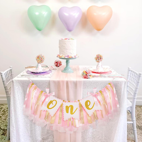 Anwyll 1st Highchair Banner Corteládula, Primer Cumpleaños