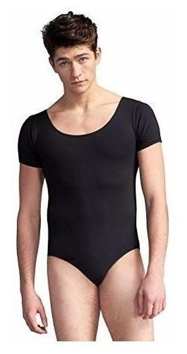 Capezio De Los Hombres Tactel Manga Corta Maillot