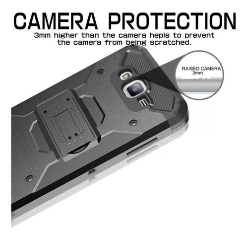 Imagen 4 de 4 de Case Galaxy S7 Normal Funda S7 C/ Parador Inclinable Negro