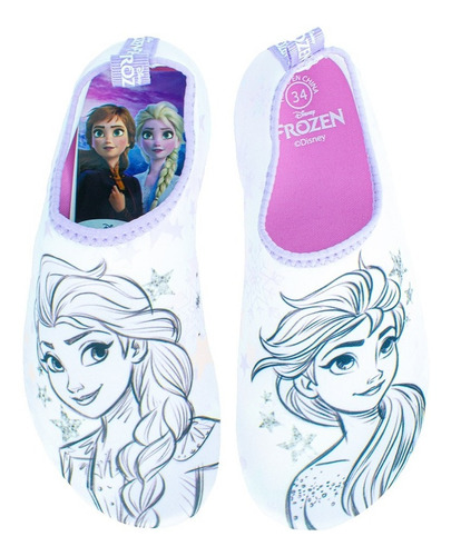 Imagen 2 de 4 de Aqua Shoes Niña Frozen Disney Blanco Moletto