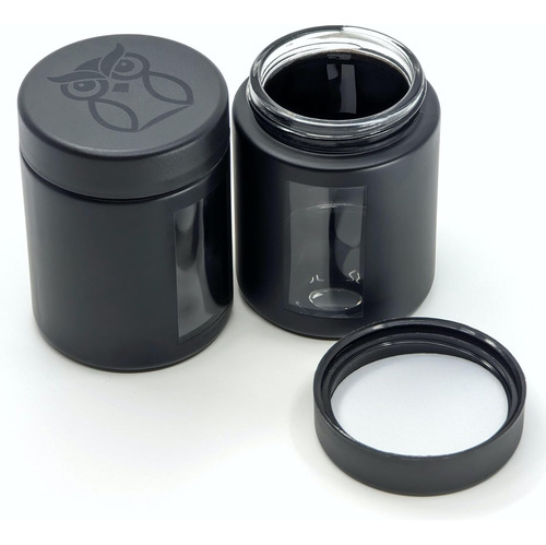 Treehouse 4 Oz Tarros De Visualización Negro Mate (juego De