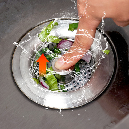 Cesta De Desagüe 3 En 1 Con Tapón Para Fregadero De Cocina D