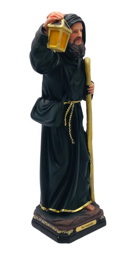 Imagem De São Longuinho Grande Resina 30 Cm Cor Preto