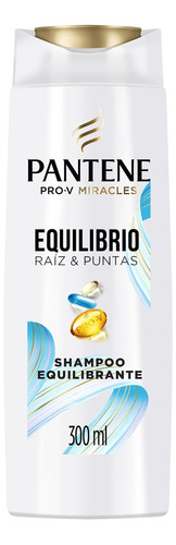 Shampoo Equilibrante Pantene Equilibrio Raíz Y Puntas 300 Ml