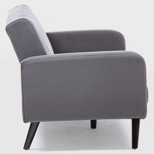 Sofá Futón 3 Cuerpos Gris - Clásico Cambridge Eg2021gr