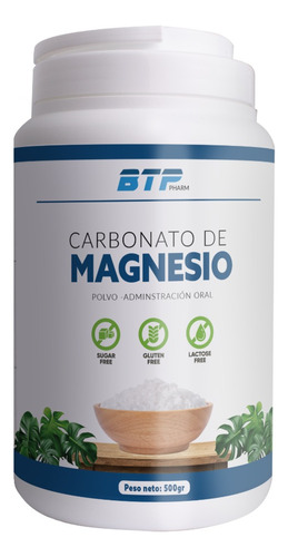 Carbonato De Magnesio 500 Grs