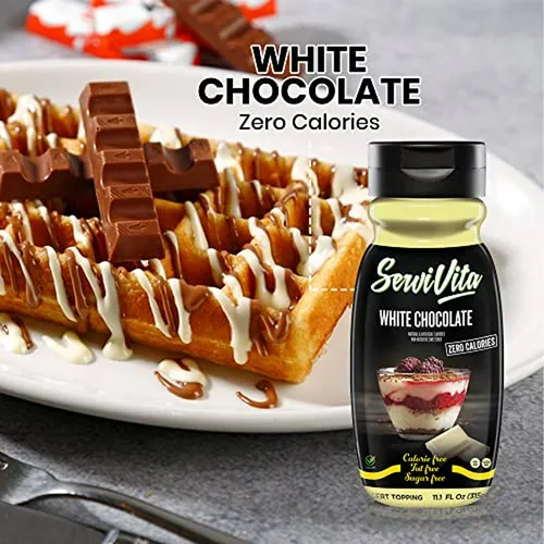 Sirope De Chocolate Blanco Sin Azúcar - 0 Calorías, Sin Gras