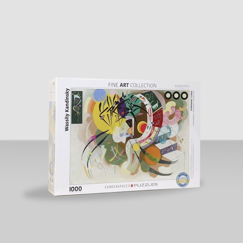 Imagen 3 de 3 de Rompecabezas: Curva Dominante By Wassily Kandinsky 1000 Pzas