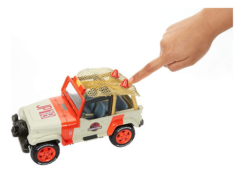 Matchbox Jurassic World Jeep Wrangler  Red De Rescate