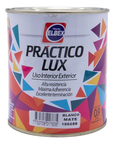 Pintura Esmalte Sintético Azul Traful Elbex 1,8 Lts