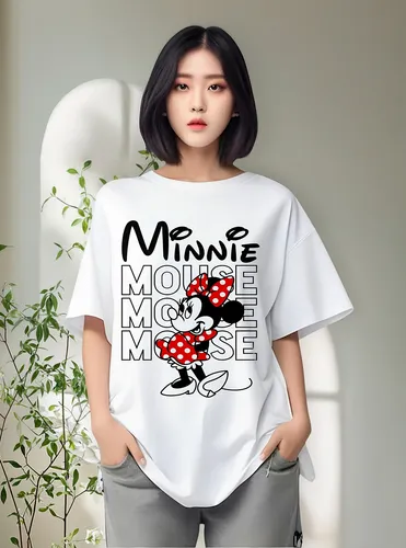 Polera Oversize Minnie Mouse Caricaturas Grafimax