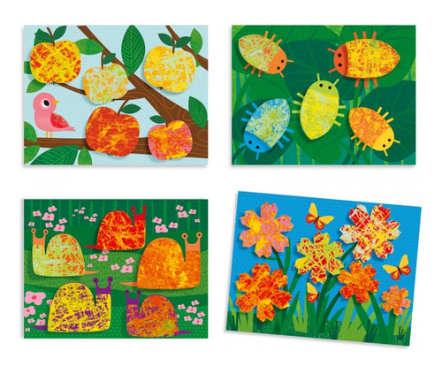 Pintura Con Canicas Naturaleza Djeco