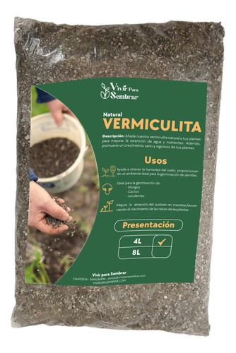 Vermiculita 4 Litros / 450 G
