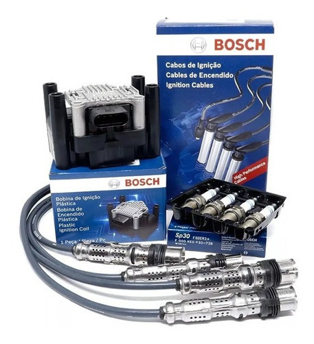 Kit Vela Cabo Bobina Ignição Parati G4 1.6 2011 2012 Bosch