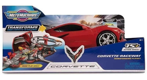 Corvette 36cm Ampliable A Una Pista Micro Machines Jazwares