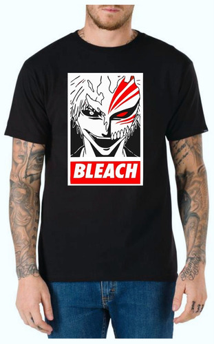 Remera Bleach Cara Ichigo Manga/anime - Full Vinil