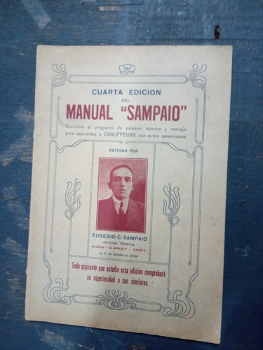 Manual Sampaio. Programa Para Examen De Manejo. 1927/48 Pág.