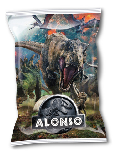 20 Bolsitas Personalizadas Golosinera Jurassic Park