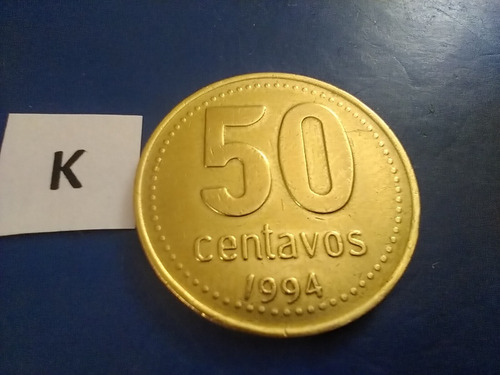 50 Centavos De Peso Argentino Del Año De 1994