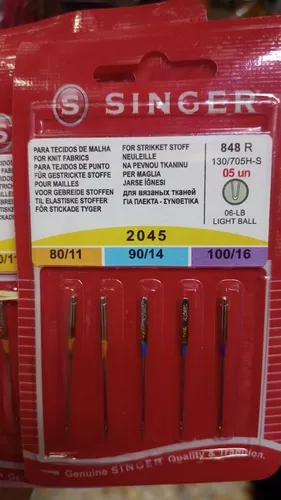 Agujas 2045 80/11 90/14 100/16 Singer Singer Perú Agujas Singer 2045 Agujas  para Maquina de Coser Agujas para la Costura Agujas de Costura Agujas  Singer para Maquina de Coser