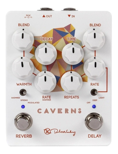 Imagem 1 de 4 de Pedal de efeito para instrumento de cordas Keeley Electronics Caverns Delay Reverb V2  branco