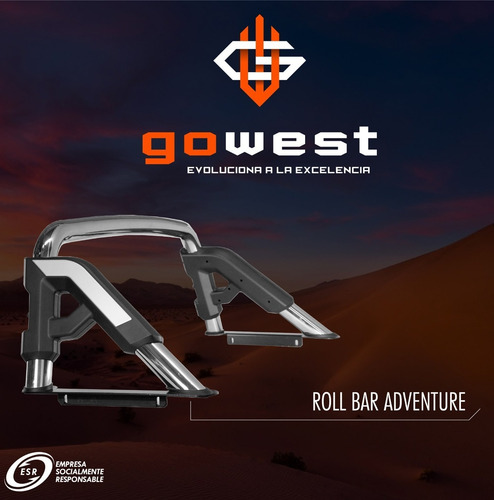 Imagen 3 de 10 de Roll Bar Antivuelco Adventure Inox Ford Ranger 13-2022+